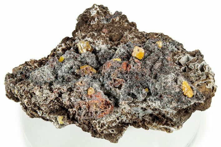 Orange Wulfenite Crystals on Matrix - Congo #326584